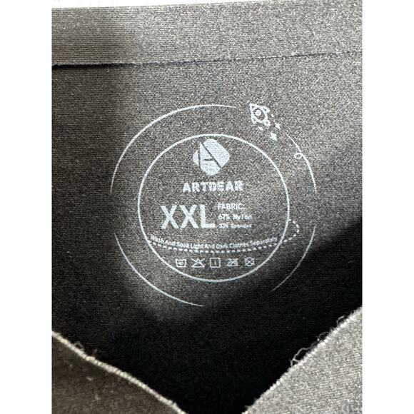 Artdear Black Camisole Built in Bra Spaghetti Straps Cami Tank Shapewear Sz XXL - Picture 5 of 7